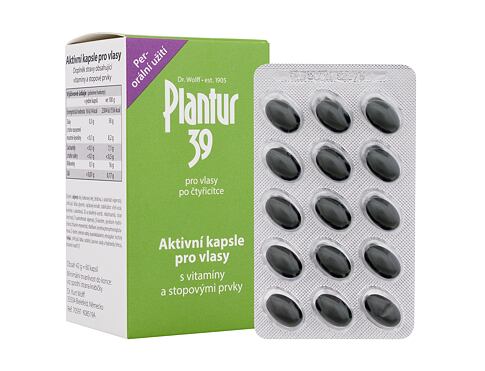 Doplněk stravy Plantur 39 Active Capsules For Hair 60 ks