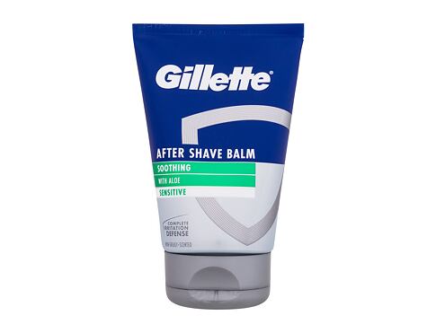 Balzám po holení Gillette Sensitive After Shave Balm 100 ml poškozená krabička