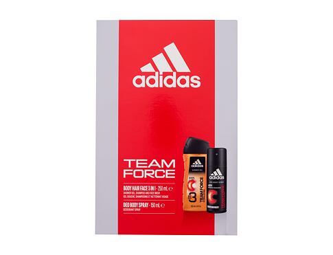 Sprchový gel Adidas Team Force 150 ml poškozená krabička Kazeta