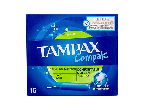 Tampon Tampax Compak Super 16 ks poškozená krabička