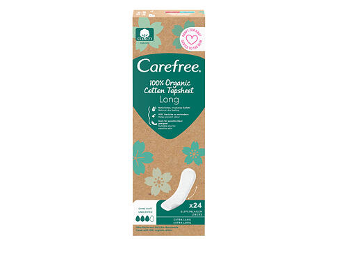 Slipová vložka Carefree Organic Cotton Long 24 ks