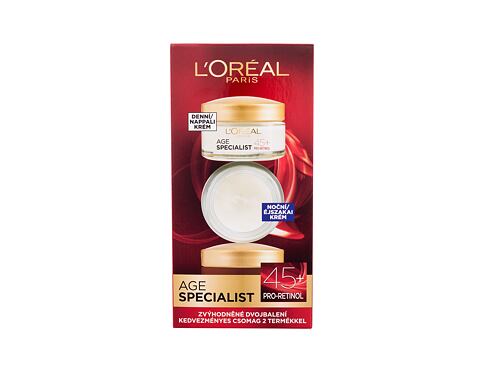 Denní pleťový krém L'Oréal Paris Age Specialist 45+ 50 ml poškozená krabička Kazeta