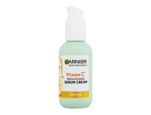 Pleťové sérum Garnier Skin Naturals Vitamin C Brightening Serum Cream SPF25 50 ml poškozená krabička