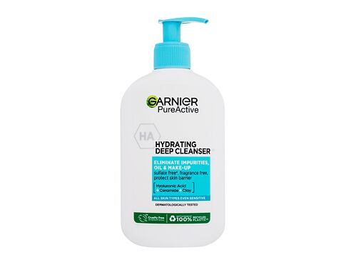 Čisticí gel Garnier Pure Active Hydrating Deep Cleanser 250 ml poškozený flakon