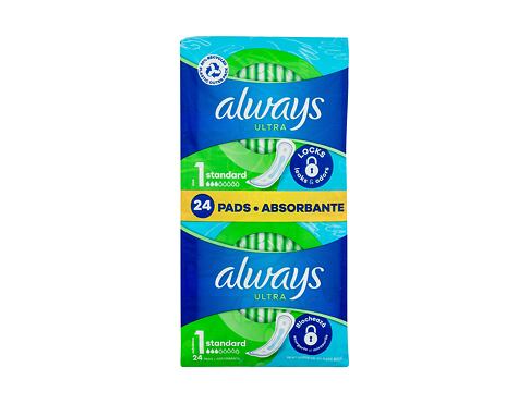 Vložka Always Ultra Standard Without Wings 24 ks poškozený obal