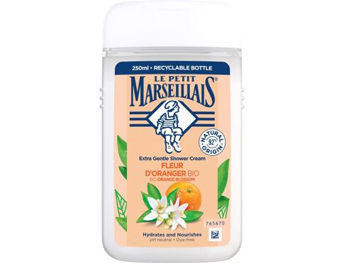 Sprchový krém Le Petit Marseillais Extra Gentle Shower Cream Organic Orange Blossom 250 ml