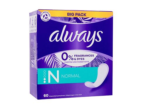 Slipová vložka Always Daily Normal 60 ks poškozená krabička