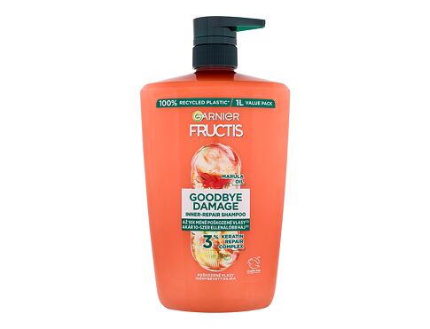 Šampon Garnier Fructis Goodbye Damage Repairing Shampoo 1000 ml poškozený flakon