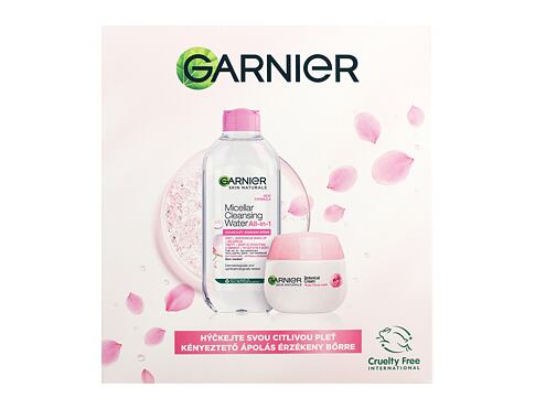 Denní pleťový krém Garnier Skin Naturals Rose Cream Gift Set 50 ml Kazeta