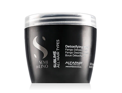 Maska na vlasy ALFAPARF MILANO Semi Di Lino Sublime Detoxifying Mud 500 ml
