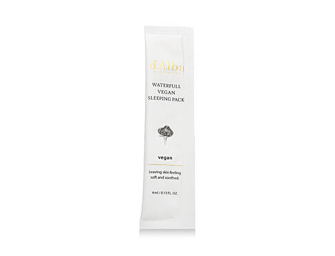 Pleťová maska d'Alba White Truffle Waterfull Vegan Sleeping Pack 12x4 ml