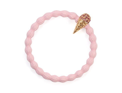 Gumička na vlasy By Eloise London Bling Charms Ice Cream 1 ks Strawberry