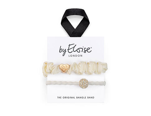 Gumička na vlasy By Eloise London Bangle Set Elegant Ivory 1 ks