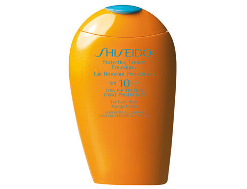 Opalovací přípravek na tělo Shiseido Protective Tanning SPF10 150 ml poškozená krabička