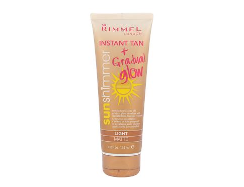 Samoopalovací přípravek Rimmel London Sun Shimmer Instant Tan Gradual Glow 125 ml Light Matte