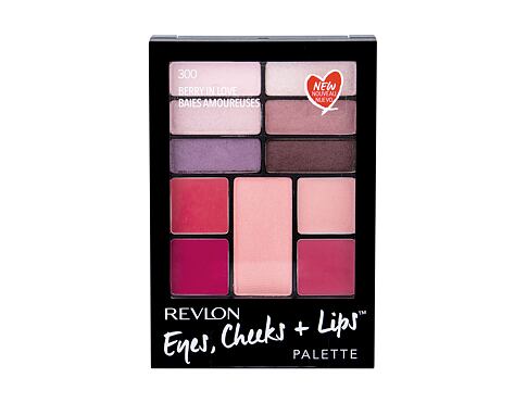 Dekorativní kazeta Revlon Eyes, Cheeks + Lips 15,64 g 300 Berry In Love Kazeta