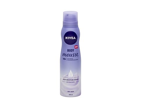 Tělové mléko Nivea Body Mousse Shea Butter 48h 200 ml