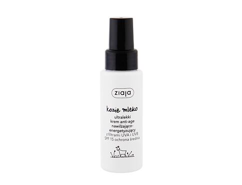 Denní pleťový krém Ziaja Goat´s Milk Ultralight Face Cream SPF 15 50 ml poškozená krabička