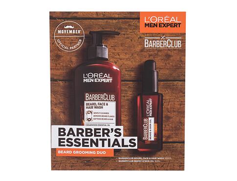 Šampon L'Oréal Paris Men Expert Barber's Essentials 200 ml poškozená krabička Kazeta