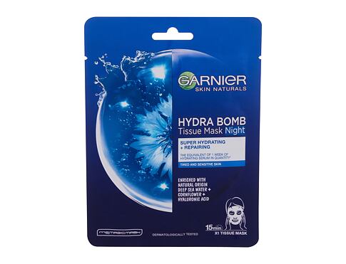 Pleťová maska Garnier Skin Naturals Hydra Bomb Night 1 ks