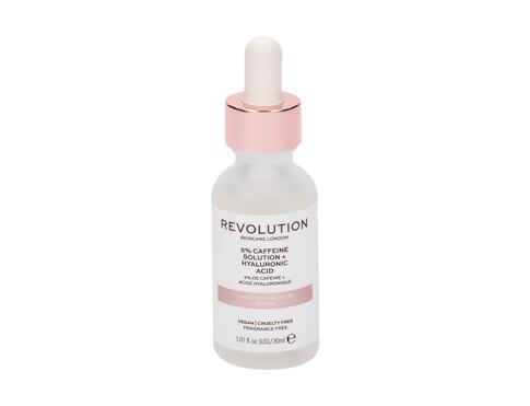 Oční sérum Revolution Skincare Skincare 5% Caffeine Solution + Hyaluronic Acid Targeted Under Eye 30 ml poškozená krabička