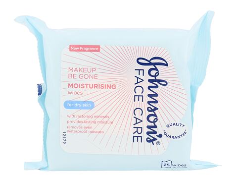 Čisticí ubrousky Johnson´s Face Care Moisturising 25 ks poškozený obal