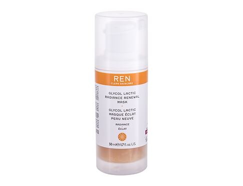 Pleťová maska REN Clean Skincare Radiance Glycol Lactic Radiance Renewal AHA 50 ml poškozená krabička