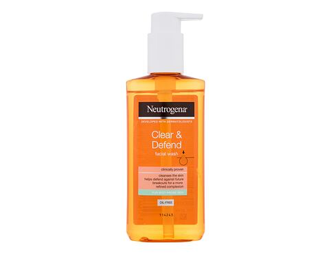 Čisticí gel Neutrogena Clear & Defend 2% Salicylic Acid Facial Wash 200 ml