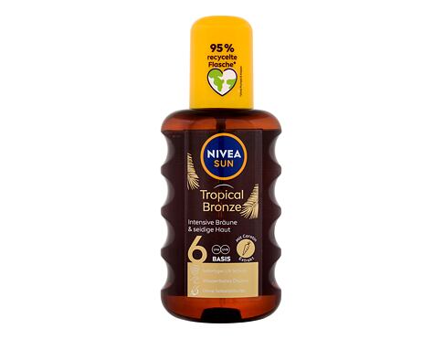 Opalovací přípravek na tělo Nivea Sun Tropical Bronze Oil Spray SPF6 200 ml