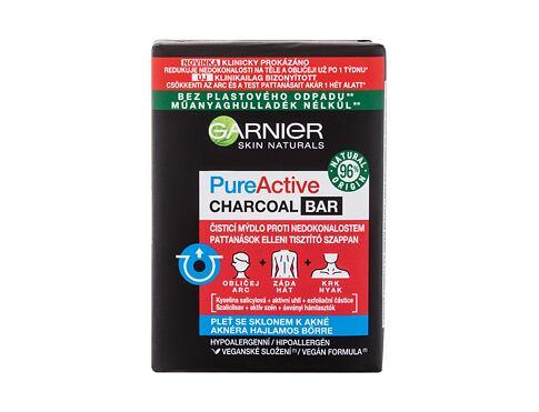 Čisticí mýdlo Garnier Pure Active Charcoal Bar 100 g
