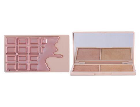 Rozjasňovač Makeup Revolution London I Heart Makeup Chocolate Duo Palette 11,2 g Rose Gold Glow poškozená krabička