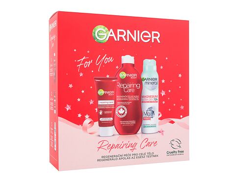 Tělové mléko Garnier Repairing Care Gift Set 400 ml poškozená krabička Kazeta