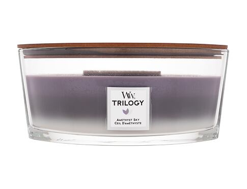 Vonná svíčka WoodWick Trilogy Amethyst Sky 453,6 g