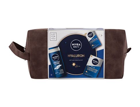 Balzám po holení Nivea Men Hyaluron Anti-Age Skin Care Set 100 ml poškozená krabička Kazeta