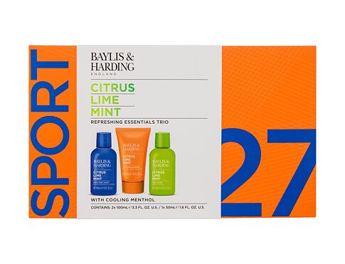 Sprchový gel Baylis & Harding Citrus Lime Mint Refreshing Essentials Trio 100 ml poškozená krabička Kazeta