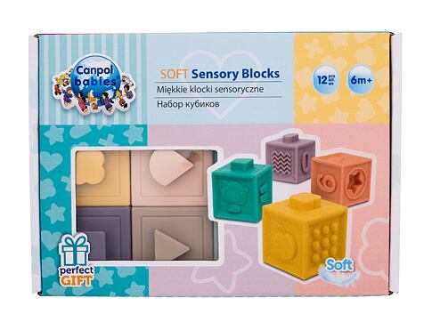 Hračka Canpol babies Sensory Soft Blocks 12 ks