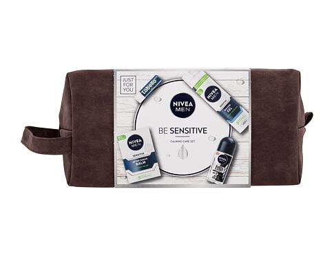 Balzám po holení Nivea Men Sensitive Calming Care Set 100 ml poškozený obal Kazeta
