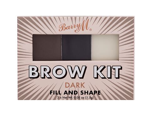 Set a paletka na obočí Barry M Brow Kit  4,5 g Dark
