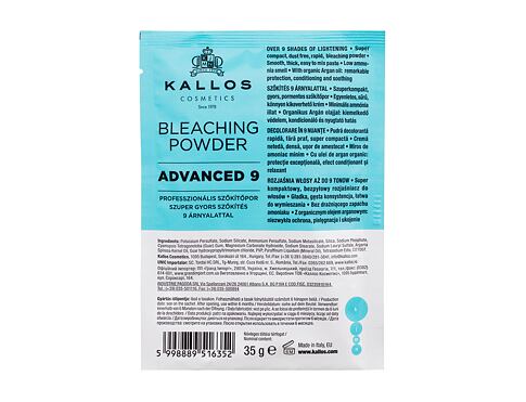 Barva na vlasy Kallos Cosmetics KJMN Advanced 9 Bleaching Powder 35 g