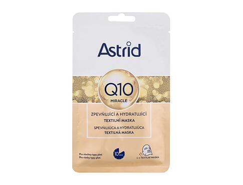 Pleťová maska Astrid Q10 Miracle Firming and Hydrating Sheet Mask 1 ks