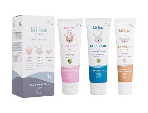 Tělový krém Kii-Baa Organic Baby Cream Set 50 g Kazeta