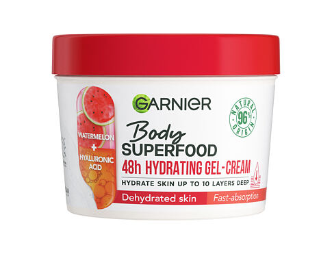 Tělový krém Garnier Body Superfood 48h Hydrating Gel-Cream Watermelon & Hyaluronic Acid 380 ml