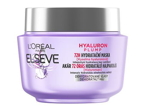 Maska na vlasy L'Oréal Paris Elseve Hyaluron Plump Moisture Hair Mask 300 ml
