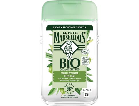 Sprchový gel Le Petit Marseillais Bio Organic Certified Olive Leaf Refreshing Shower Gel 250 ml