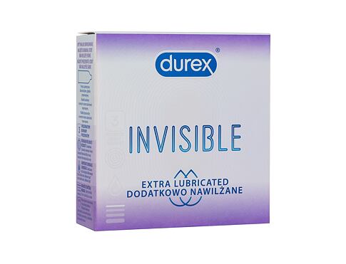 Kondomy Durex Invisible Extra Lubricated 3 ks