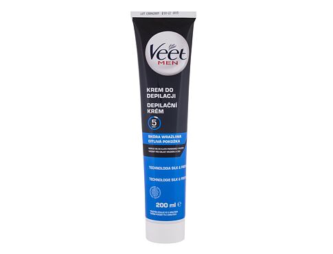 Depilační přípravek Veet Men Hair Removal Cream Sensitive Skin 200 ml poškozená krabička