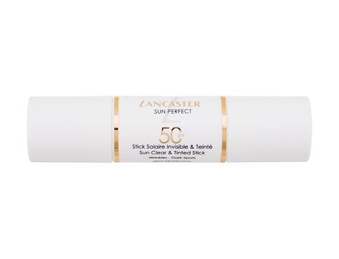Opalovací přípravek na obličej Lancaster Sun Perfect Sun Clear & Tinted Stick SPF50 12 g