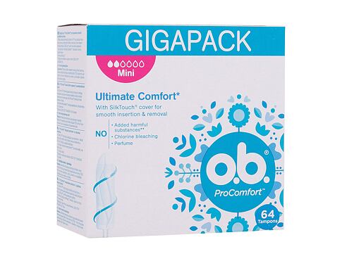 Tampon o.b. ProComfort Mini 64 ks poškozená krabička