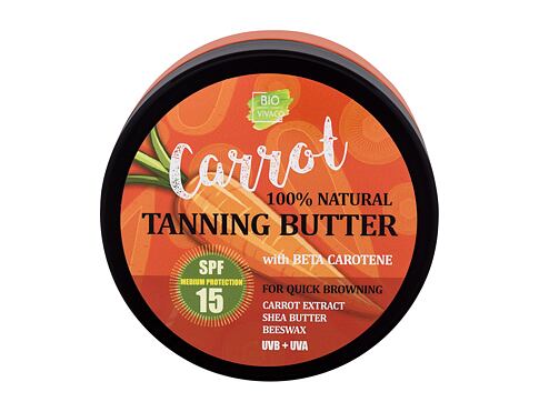 Opalovací přípravek na tělo Vivaco Bio Carrot Tanning Butter SPF15 150 ml