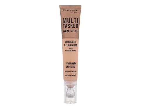 Korektor Rimmel London Multi Tasker Wake Me Up Concealer & Foundation 20 ml 060 Light Honey